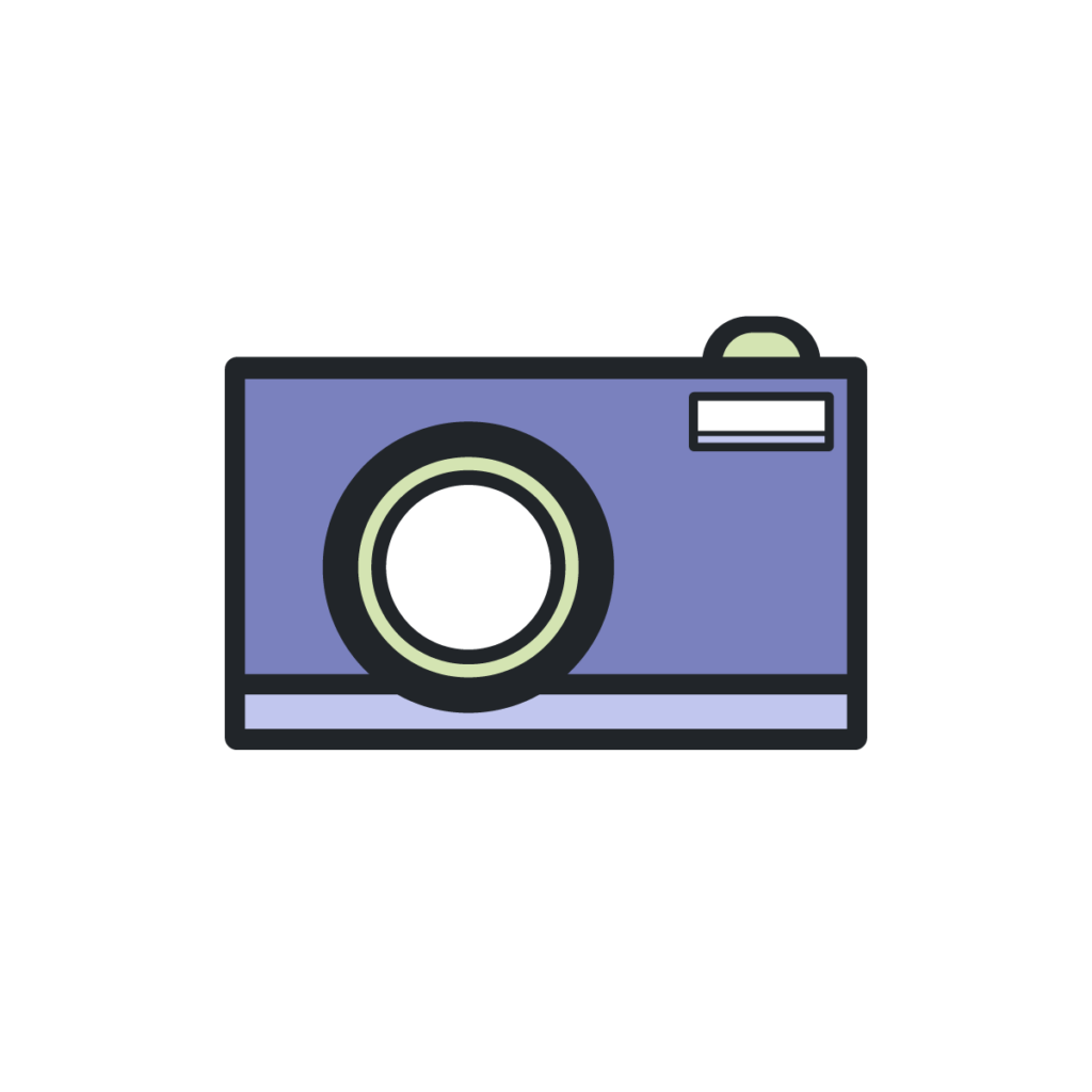 a decorative image representing a camera