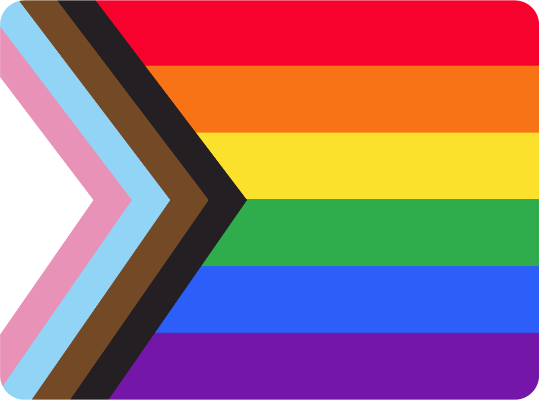 progress pride flag illustration